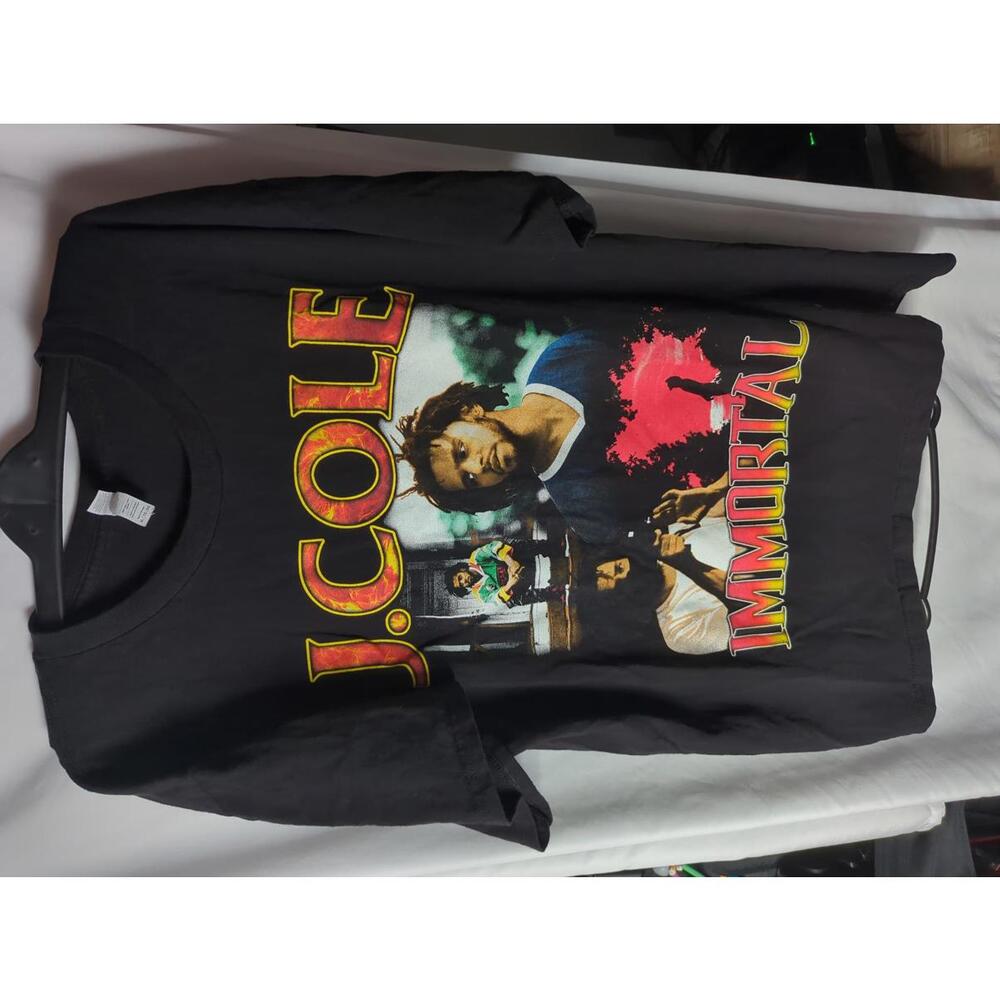 Alstyle Apparel J. Cole Immortal Graphic Black T-Shirt Size XL